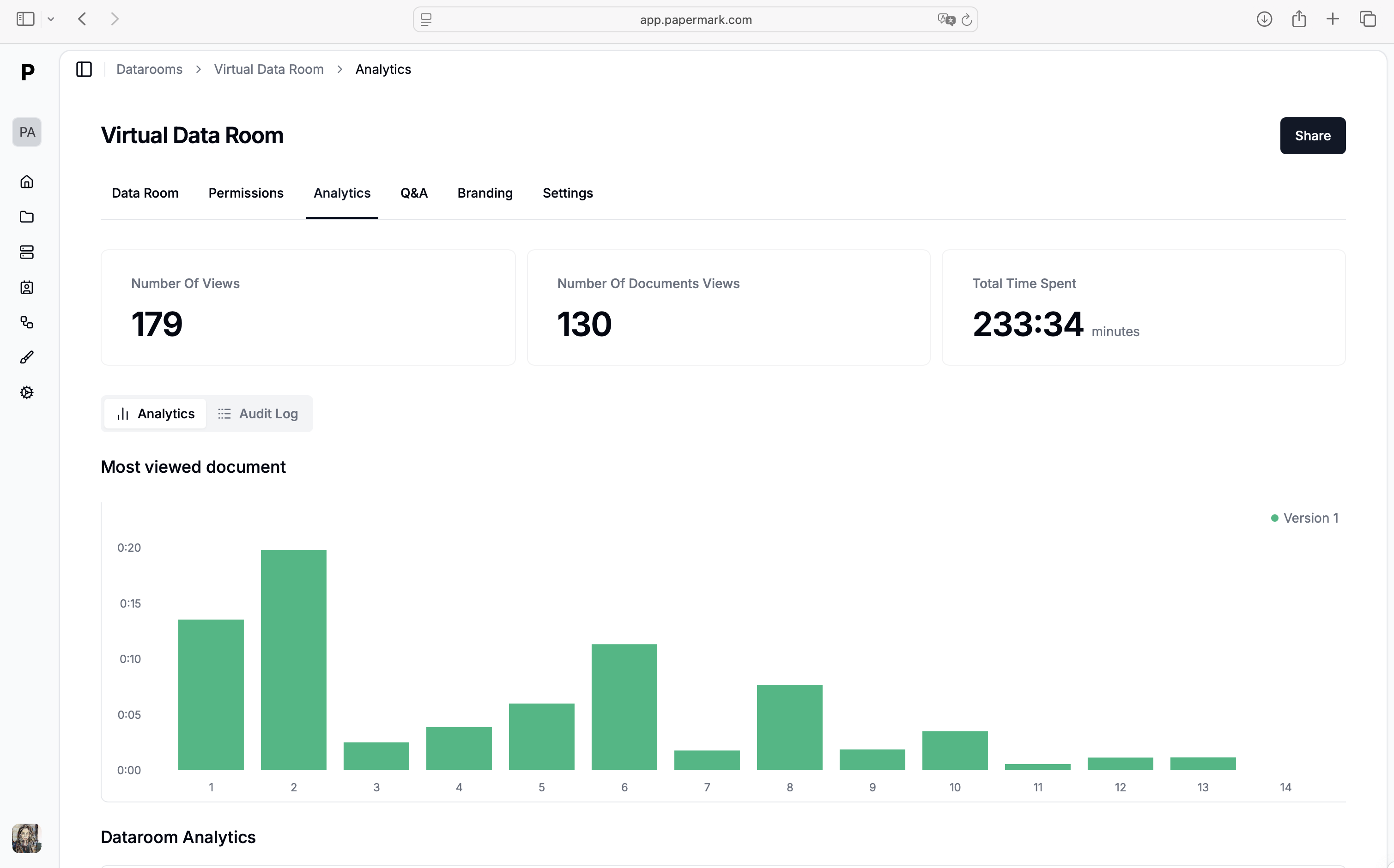 Page by Page Document Analytics